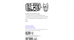 Desktop Screenshot of adfreeblog.org