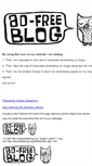 Mobile Screenshot of adfreeblog.org