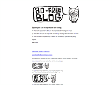 Tablet Screenshot of adfreeblog.org